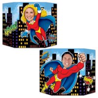 Double Sided Super Hero Photo Prop