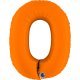 (image for) 40" Grabo Matte Orange Number 0 Shape Balloons