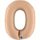 (image for) 40" Grabo Satin Nude Number 0 Supershape Balloons