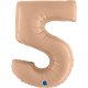 (image for) 40" Grabo Satin Nude Number 5 Supershape Balloons