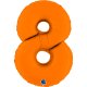 (image for) 40" Grabo Matte Orange Number 8 Shape Balloons