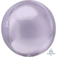 (image for) 15" Pastel Lilac Colour Orbz Foil Balloons 3pk