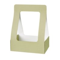 (image for) Sage Green Leah Card Vase 25pk