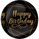 (image for) 15" Elegant Happy Birthday Orbz Foil Balloons