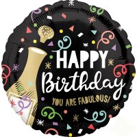 (image for) 18" Happy Birthday Your Are Fabulous Foil Balloons