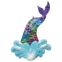Mermaid Sequin Tail Supershape Balloons