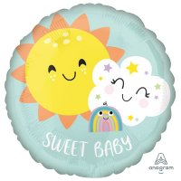18" Sweet Baby Rainbow Foil Balloons