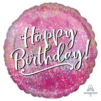 18" Birthday Pink Fabulous Foil Balloons
