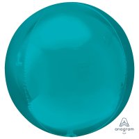 (image for) 15" Aqua Colour Orbz Foil Balloons