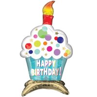 24" Cupcake Multi Air Filled Foil Balloons