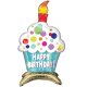 (image for) 24" Cupcake Multi Air Filled Foil Balloons