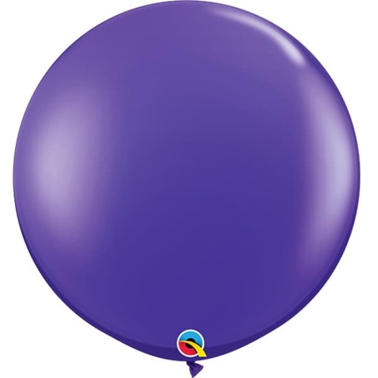 (image for) 3ft Quartz Purple Latex Balloons 2pk