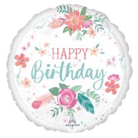 (image for) 18" Free Spirit Happy Birthday Foil Balloons