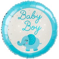 (image for) 18" Baby Boy Elephant Foil Balloons