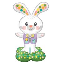 (image for) Spotted Easter Bunny Airloonz Foil Balloons