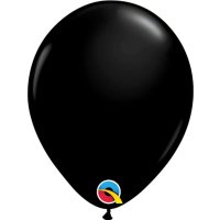 16" Onyx Black Latex Balloons 50pk