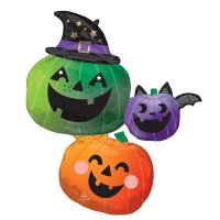 (image for) Fun & Spooky Pumpkin Stacker Supershape Balloons