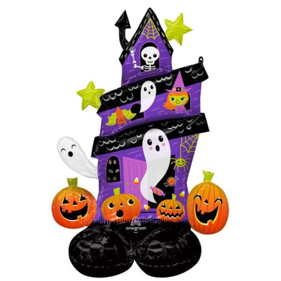 (image for) Halloween Haunted House Airloonz Foil Balloons