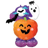 Fun & Spooky Ghost & Pumpkin Airloonz Foil Balloons