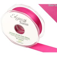 (image for) Fuchsia Double Faced Satin Ribbon 25mm x 20m