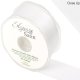 White Double Faced Satin Ribbon 38mm x 20m