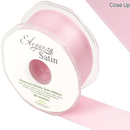 Light Pink Double Faced Satin Ribbon 38mm x 20m