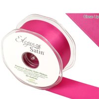 (image for) Fuchsia Pink Double Faced Satin Ribbon 38mm x 20m