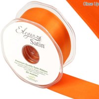 Orange Double Faced Satin Ribbon 38mm x 20m