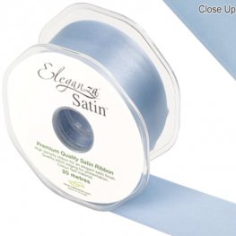 (image for) Light Blue Double Faced Satin Ribbon 38mm x 20m