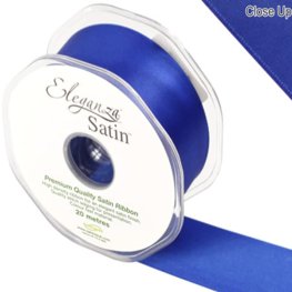 (image for) Royal Blue Double Faced Satin Ribbon 38mm x 20m