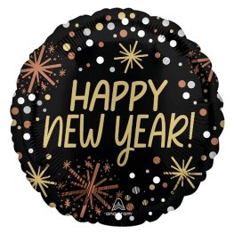 (image for) 18" Happy New Year Confetti Foil Balloons