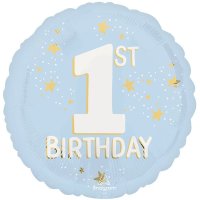 (image for) 18" Little Mister Onederful 1st Birthday Foil Balloons