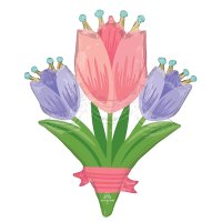 (image for) Spring Cheer Tulips Supershape Balloons