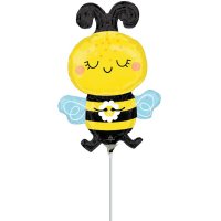 (image for) 14" Happy Bee Air Fill Foil Balloons