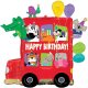 (image for) Party Bus Happy Birthday Supershape Balloons