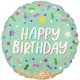 (image for) 18" Happy Birthday Ice Cream Party Foil Balloons