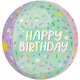 (image for) 15" Happy Birthday Ice Cream Party Orbz Foil Balloons