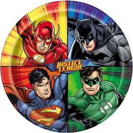 (image for) 9" Justice League Paper Plates 8pk