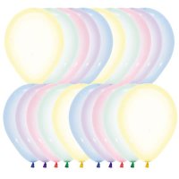 5" Crystal Pastel Assorted Latex Balloons 100pk