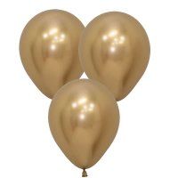5" Reflex Gold Latex Balloons 50pk