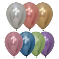 5" Reflex Assorted Latex Balloons 50pk