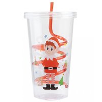 (image for) Elves Behavin Badly Elf Drinks Cup With Straw