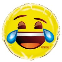18" Crying Emoji Foil Balloons