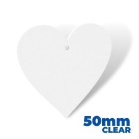 Acrylic Heart Blank 50mm