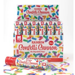 (image for) 20cm Rainbow Coloured Confetti Cannons