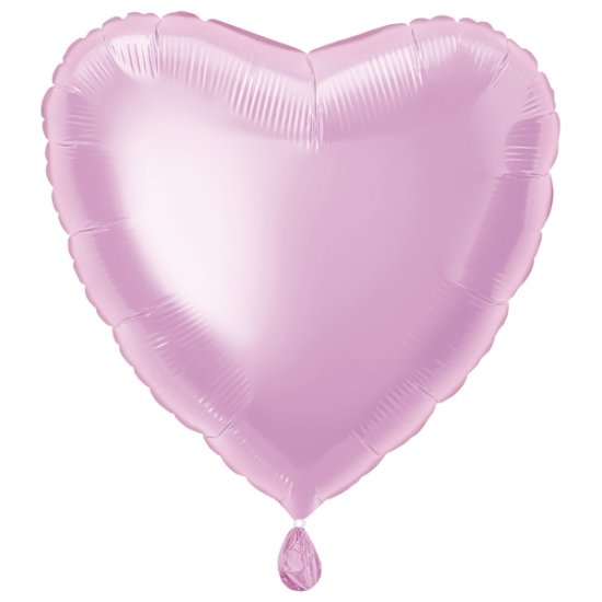 (image for) 18" Pastel Pink Heart Foil Balloons