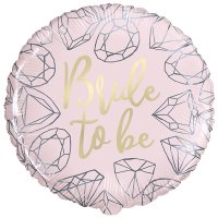 18" Pink Diamond Bride To Be Foil Balloons