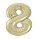 (image for) 34" Unique Champagne Gold Number 8 Supershape Balloons