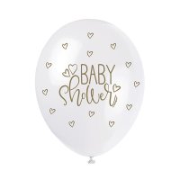 12" Gold Baby Shower Latex Balloons 5pk