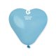 (image for) 6" Baby Blue Heart Latex Balloons 100pk